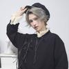 Retro Beret Hat Leather Buckle Painter Hat Warm Octagonal Hat All-match Winter
