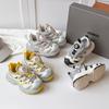 2025 Autumn Kids' Rotating Button Sneakers: Boys' Sandals Meets Dad-Style Girls' Fashion Trend
