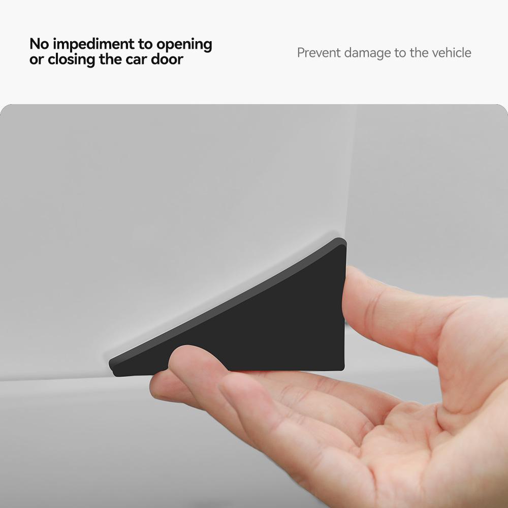 4PCS YZ For Tesla Model Y Juniper 3 Highland Car Door Corner Protective Sticker Anti-Collision PVC Strip Auto Accessories 2025