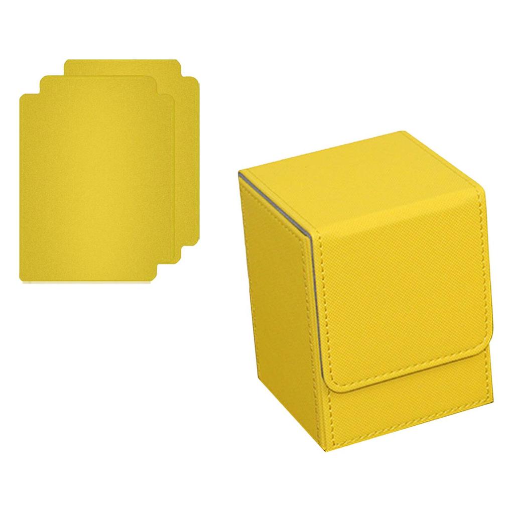 Trading Card Deck Box with Baffle Holds 100 Trading Card Premium Protective Cards Case for TCG Collectible Cards Card