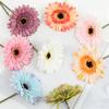 6 Bundles Artificial Gerbera Flowers with Stems Fake Wildflower Bouquet for Wedding Party Table Centerpiece Indoor Home Vase Decor Floral Arrangement