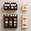 Magnetic Wall-Mount Refrigerator Storage Rack with No-Punch Two-Way Side Hanger for Fresh-Keeping Film