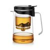 Bonston teiera con separatore a bolle isolante elegante, teiera in vetro resistente al calore, tazza da tè con filtro semplice