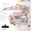 Ins Floral Phone Crossbody Strap Detachable Long Phone Case Lanyard Cute Fabric Shoulder Wrist Chain Mobile Phone Camera Pendant
