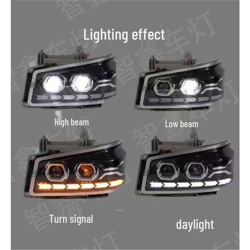 Sinotruk Howo 380/336 Dual-Lens LED Headlight: Original Car Modified Laser, Super Bright Focus