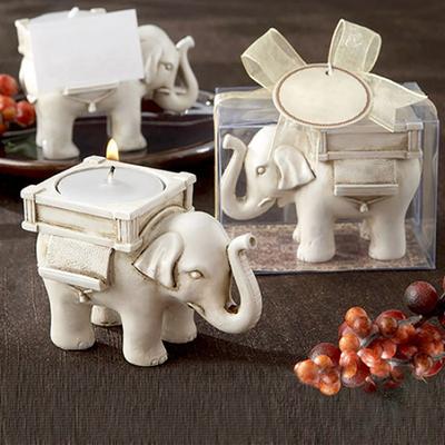 Hochzeit Gunsten Home Fashion Lucky Elephant Party Home Teelicht Kerze Dekoration Halter Kerzenständer