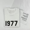 Trend Brand 1977 Digital Printing Men's and Women's Crew Neck Short-sleeved T-shirt Couple's Summer American Trendy Brand