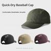 Unisex 5-Panel Kappe mit kurzem Schirm Schnelltrocknend Lasergeschnitten Atmungsaktiv Verstellbar Outdoor Laufen Sonnenschutz für Damen Herren Kappe