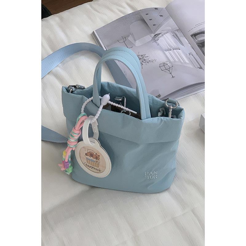 

Simple nylon cloth bag women s new fashion portable small tote bag versatile shoulder messenger bag