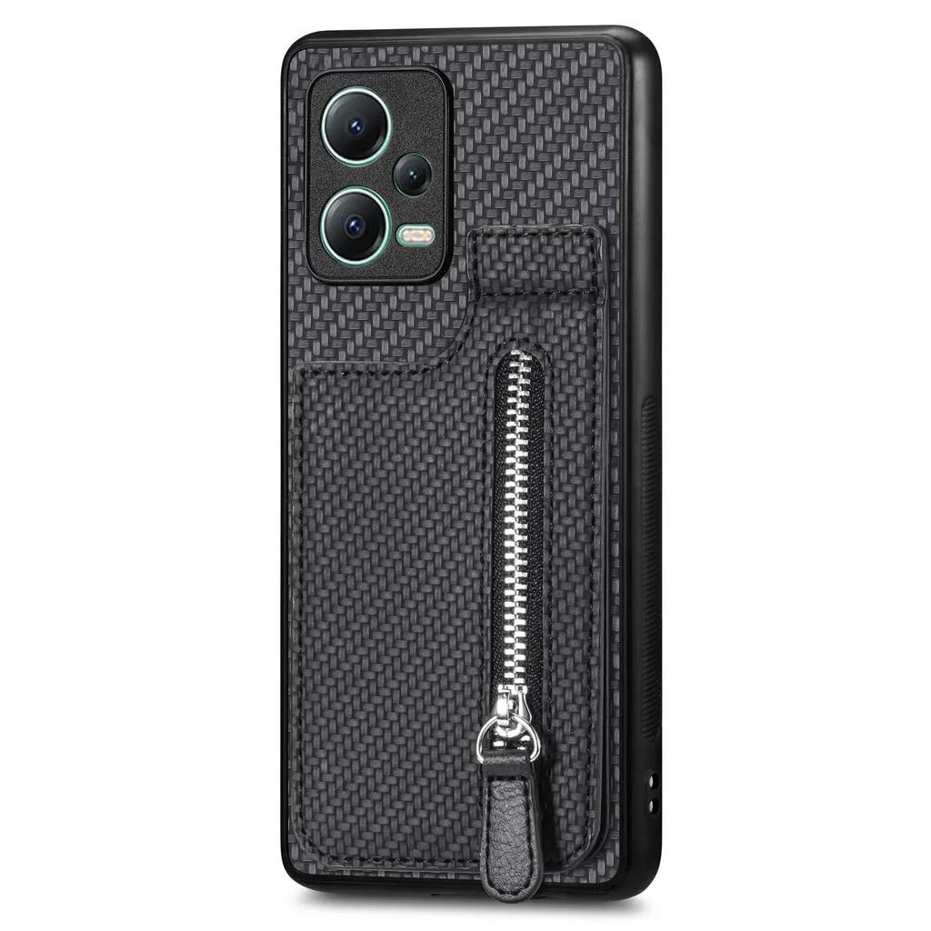 Zipper Wallet Vertical Cards Solt Case For XiaoMi Redmi Note 13 Pro Plus 12 10s 10 4G 13T POCO X3 NFC X6 X5 13C Bag Stand Cover