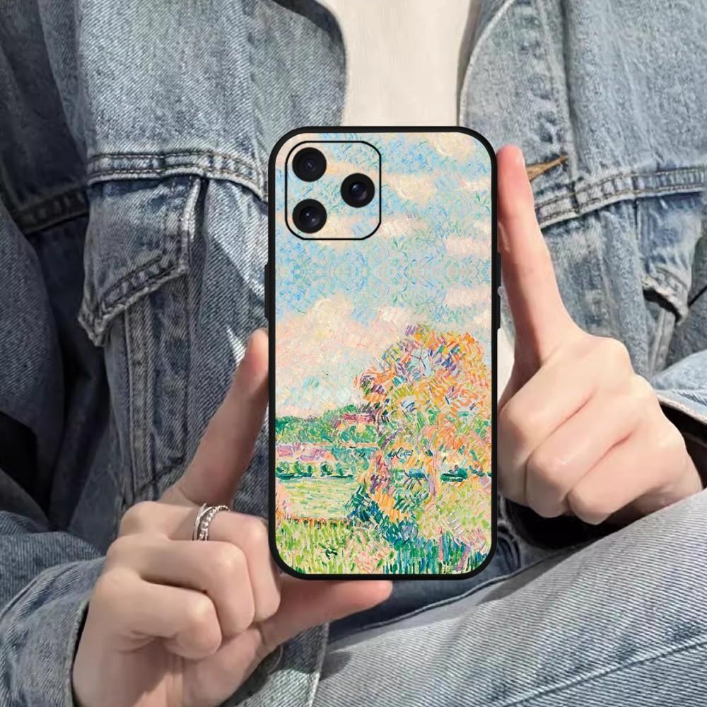 Camille Pissarro Painting Phone Case For Samsung S20 S21 S22 S23 S24 Note 20 4G 5G Plus Ultra Black Soft Shell