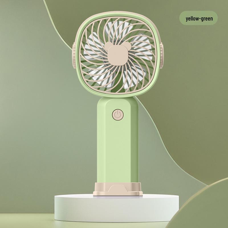Compact USB Rechargeable Mini Fan - Portable, Silent, and Cute for Students