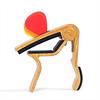 Guitar Medium Grip Wood Grain Capo with Card and Pick Slots