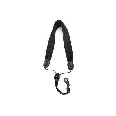 D'Addario WoodWinds Padded Neck Strap for Soprano & Alto Saxophone with Snap Hook (SJA18, Black)