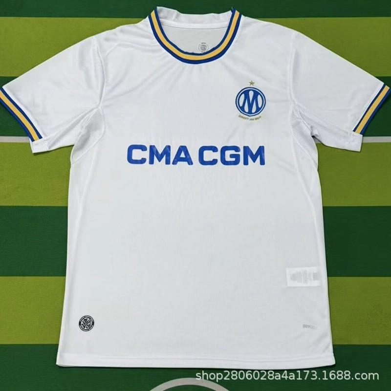 Marsella 2026-2027 Camiseta de Fútbol Local Visitante Versión Aficionado Kit de Entrenamiento Partido Hombres Adulto Ropa Deportiva