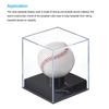 Acrylic Baseball Display Case Cube Clear Baseball Storage Holder Display Case for Golf Tennis Ball Memorabilia Baseball