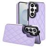 Cartera de Piel con Ranura para Tarjetas Magnéticas de Lujo para Samsung S26 Ultra Edge S24 Plus S25 FE A56 A36 A16 Funda tipo Bolsillo con Soporte de Diamante