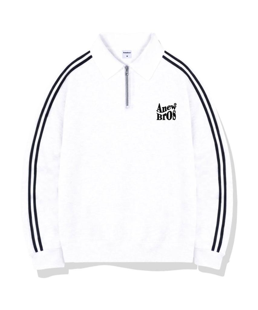 ANEWBROS Bro Name Mark Oversized Track Caravan Zip-Up Sweatshirt 2 Colors [Anbm_8004]
