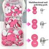 100 Professional Manicure Sandpaper Discs For Precise Grinding And Salon Quality Results With Portable Storage Case