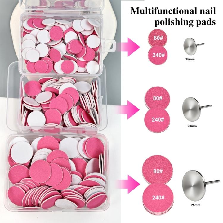 100 Professional Manicure Sandpaper Discs For Precise Grinding And Salon Quality Results With Portable Storage Case