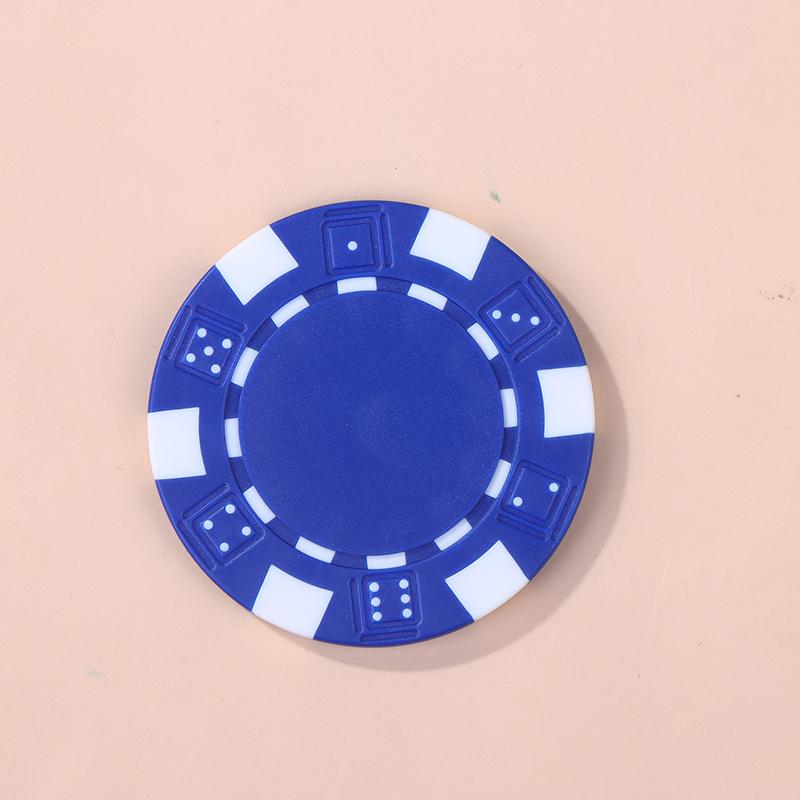 10 Pcs Abs Plastic Poker Chips Casino Texas Hold'Em Poker Metal Coins 11.5G Chips Poker Game Chip Set Accessories
