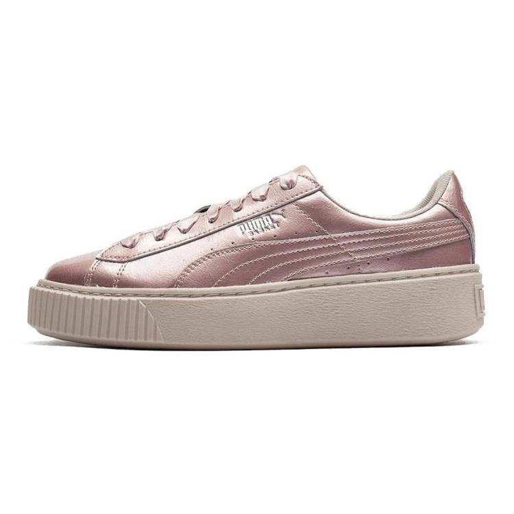 (GS) PUMA Basket Platform Metal Pink Kids 366031-03 EU 39
