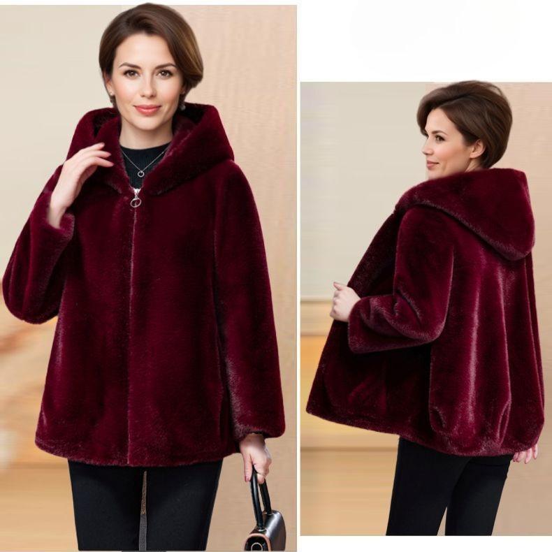 

Утепленные Зимние Модные Толстовки с Капюшоном, Длинный Рукав, Однотонный Коралловый Флис, Тренч, Женская Одежда, Свободный Повседневный, Карманы, Корейский Шик, Топы 4XL вино красного