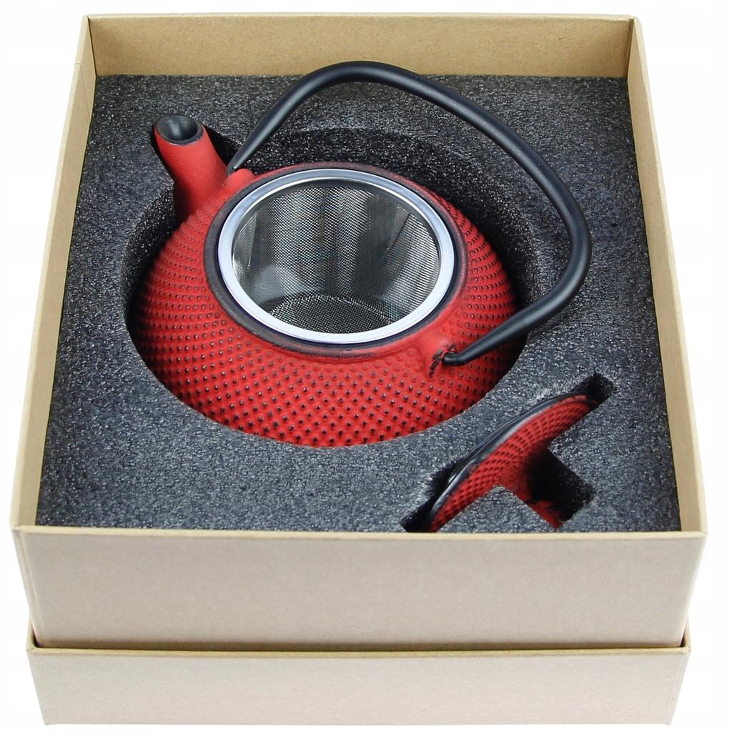 Cast Iron Kettle 0.8L Imbrzk Infuser Tea Strainer + Heater