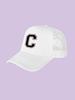 1Pc children's 26 letter printed baseball cap, fashionable sunshade duckbill cap for spring summer, breathable mesh trucker cap