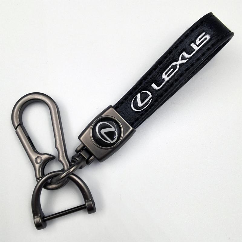 3D Metaal/Leer Sleutelhanger Auto Embleem Sleutelhanger Accessoires Voor Lexus F SPORT ES RX NX LS UX LM LX GX LC RZ IS CT GS RC HS SC TX