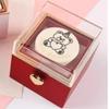 Automatic Flip Bear Flip Ring Box Light Candles Spinning Design Mini Cake Surprise Rotating Box Surprise Mechanism