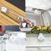 4pcs Smooth Sliding Roman Shades Hardware Easy Install Blinds Track Wheel  Daily Use