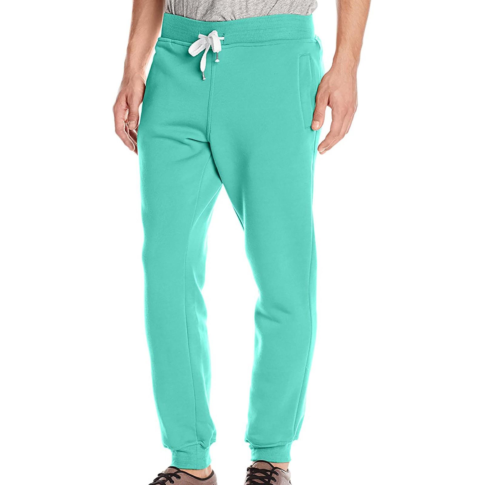 

Plush And Thick Warm Leggings Elastic Waist Pocket Casual Pants Sweatpants XL зелений