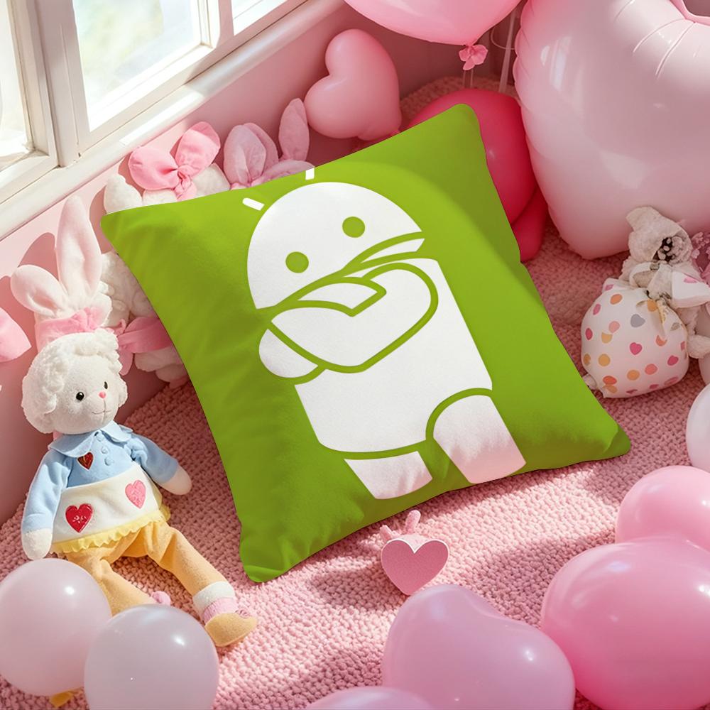 Cool A-Android Cushion Cover Pattern Printed Pillowcase for Living Room Sofa Cushion Cover & Bedroom Decor