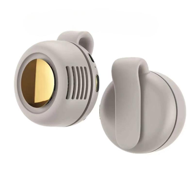 Portable Silent Mini Bladeless Electric Fan Small Skincare Fan Clip on Shirt Waist Mini Bladeless Fan Adjustable 3-Speed