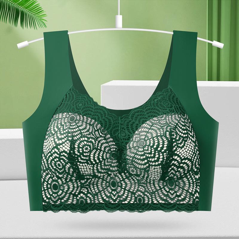 SHEIN Plus Size Lace Nursing & Yoga Bra: Sexy, Seamless, Supportive with Beautiful Back Design