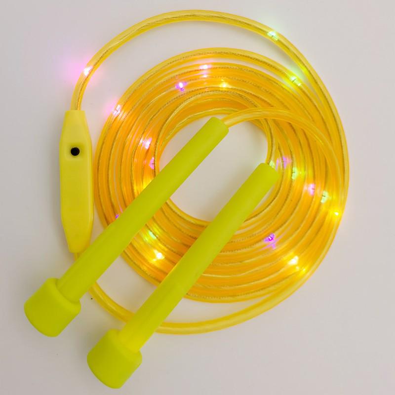 Children's LED Skipping Rope with Seven-Color Flashing Lights - New Night Toy