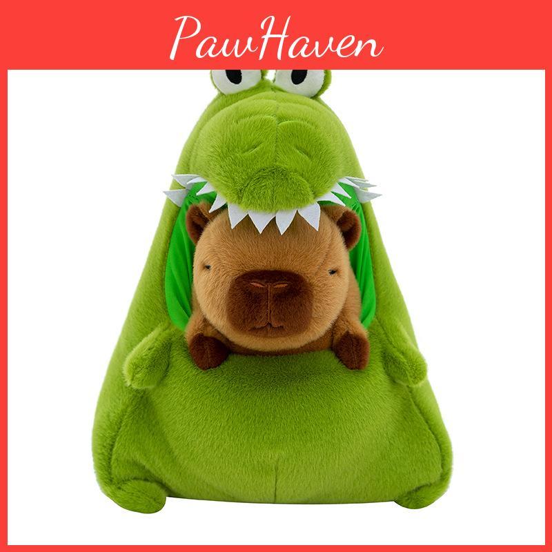 Cartoon Transformable Capybara Plush Toy Detachable Stuffed Animal Pillow Gift