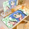 Large Office Cabinet Keyboard Mat Anime Lucky Star Konata Izumi's Mouse Pad PC Accessories Large Cute Locking Edge Laptop Carpet