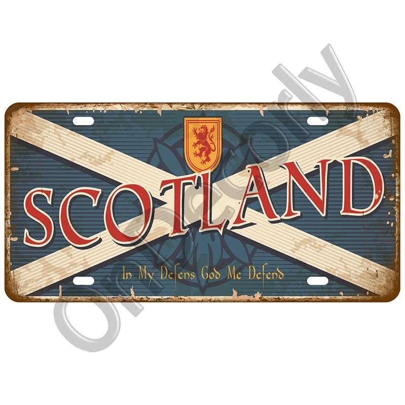 National Flag Tin Sign Plaque | (France/Spain/Germany/Mexico/USA) | Home/Bar/Craft Space Decor