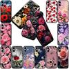 Red Rose Flower Elegant Bloom Pink Peony Phone Case for Samsung Galaxy S22 S21 S20 FE Ultra Plus A07 A17 A15 A16 A25 A57 A37