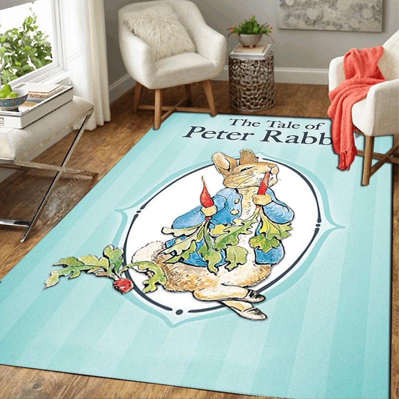 The Tale of Peter Rabbit Rug Floor Mat for Living Room or Bedroom Soft and Comfortable Carpet a Gift for Birthday and Holiday.