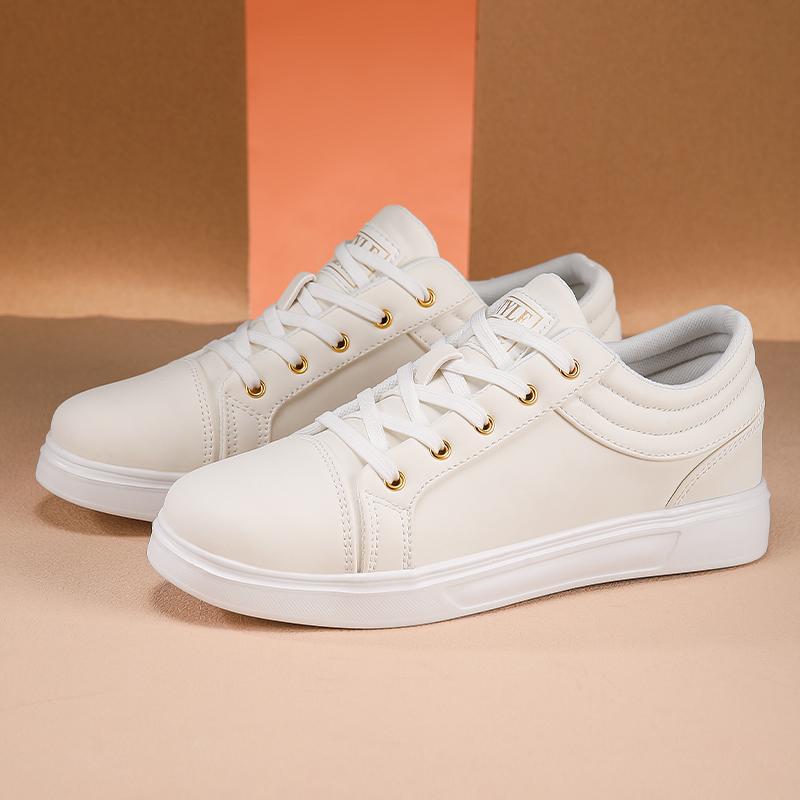 

Four Seasons New Men s Simple Color Sports Shoes Men s Outdoor Walking Shoes Couple s Flat Shoes Men s Hiking Shoes Trendy Shoes 45 белый