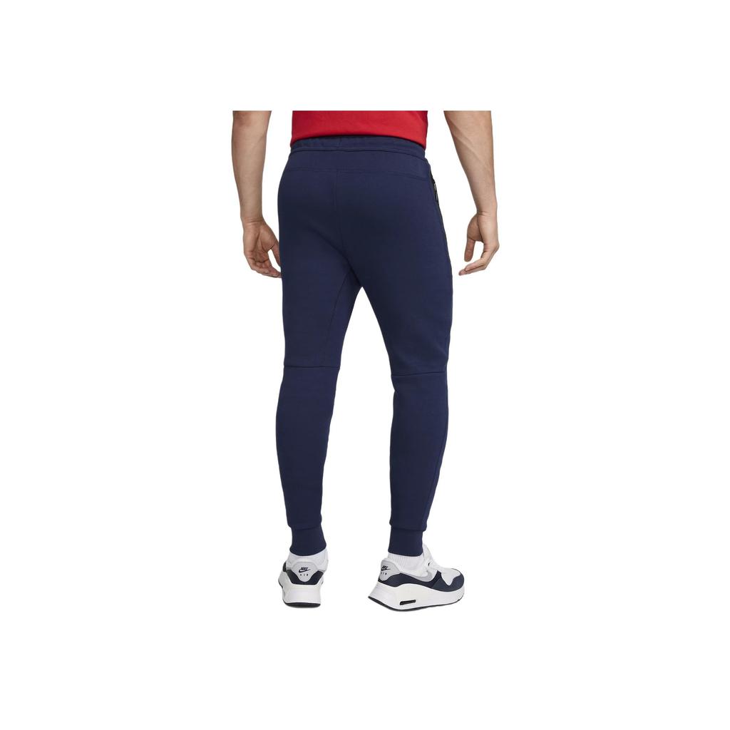 Nike Solid Color Comfortable Lace-Up Knitted Sports Pants Men Bottoms Navy-Blue FZ7227-410