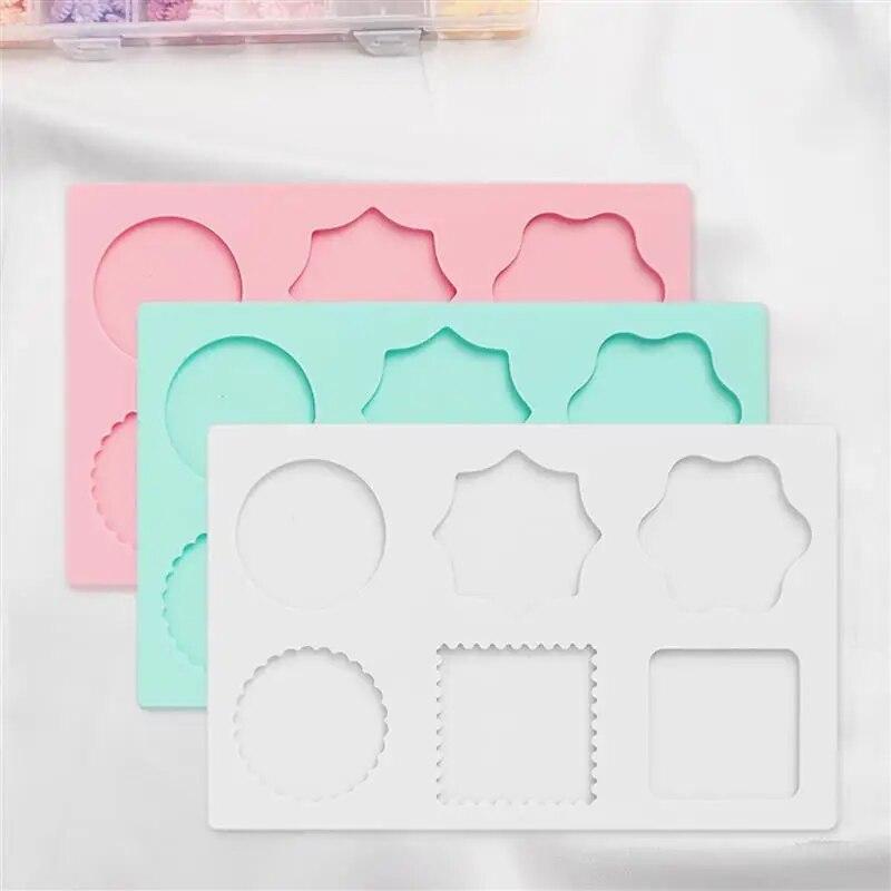 Wax Seal Stamp Silicone Mould Pad Multiple Sizes Sealing Wax Mold Mat Sealing Fix Shapes Envelope Invitation DIY Shape Tool
