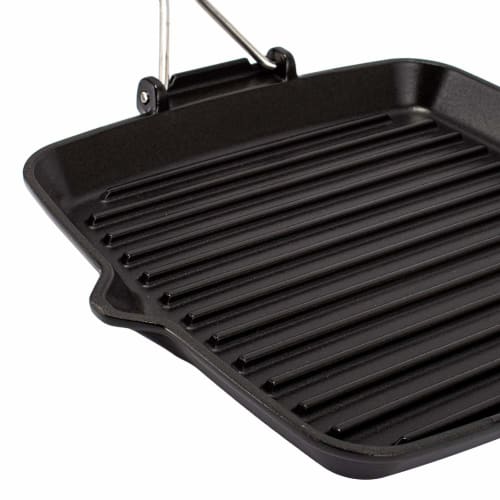 Staub Square Grill Pan, 24cm, Black, 1202123
