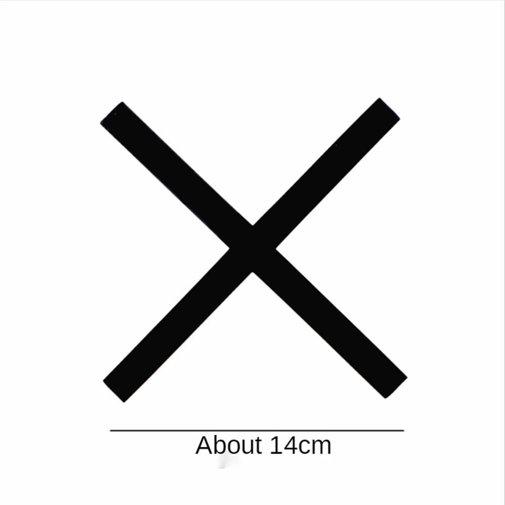 

Декоративная наклейка для мотоцикла, модификация автомобиля в стиле ретро, ​​X-образная наклейка на фару, наклейка на фару, принц, 6 дюймов, наклейка на фару автомобиля чёрный