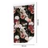 Roses and Fern Leaves Wallpaper for Living Room and Bedroom 50x1000