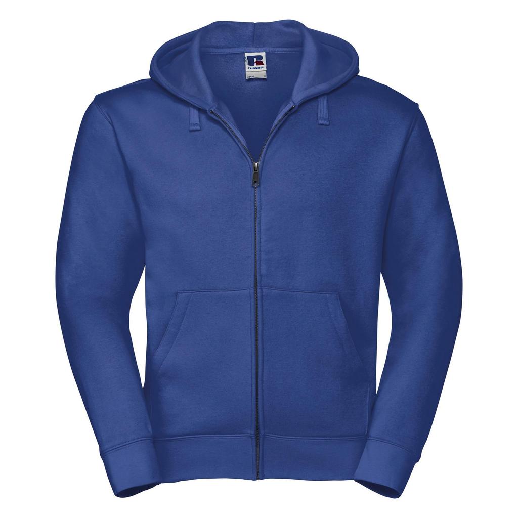Russell Mens Authentic Full Zip Hooded Sweatshirt / Hoodie