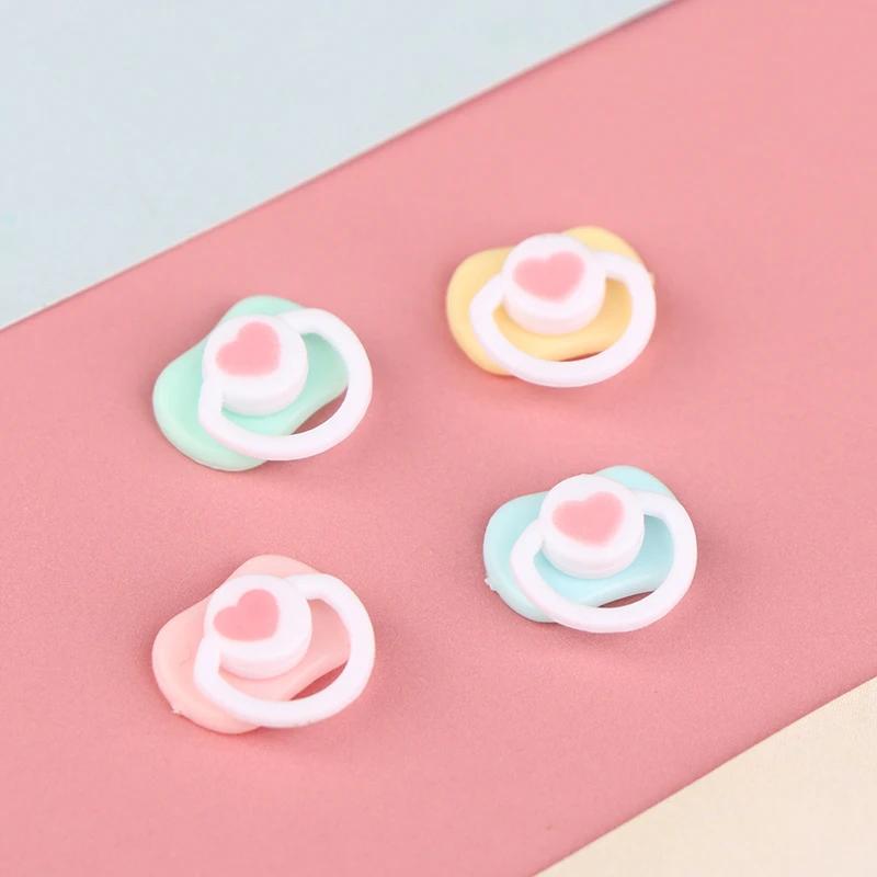 Lovely Mini Doll Pacifier Play House Supplies Baby Pacifier Accessories 5/6Pcs Dummy Nipples For Doll Baby Dolls Kids Toy